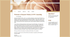 Desktop Screenshot of marjorienicholslcsw.com