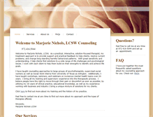 Tablet Screenshot of marjorienicholslcsw.com